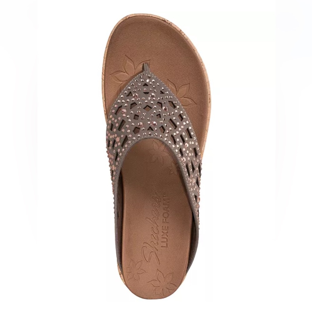 Skechers Cali Beverlee Dazled Wedge Sandals - New (no box) - Picture 5 of 10